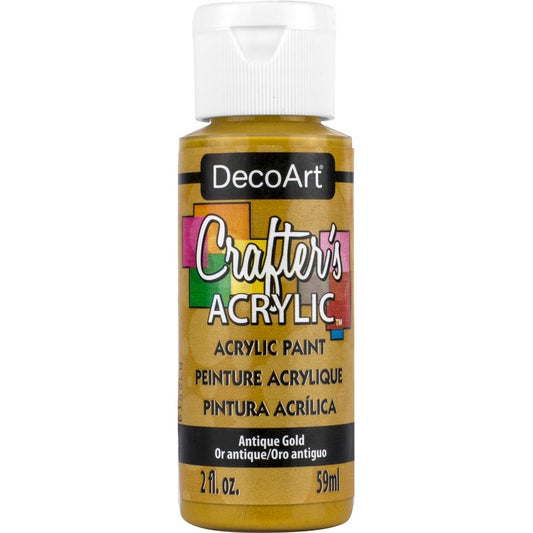 DECO ART CRAFTERS ACRYLIC ANTIQUE GOLD 2OZ