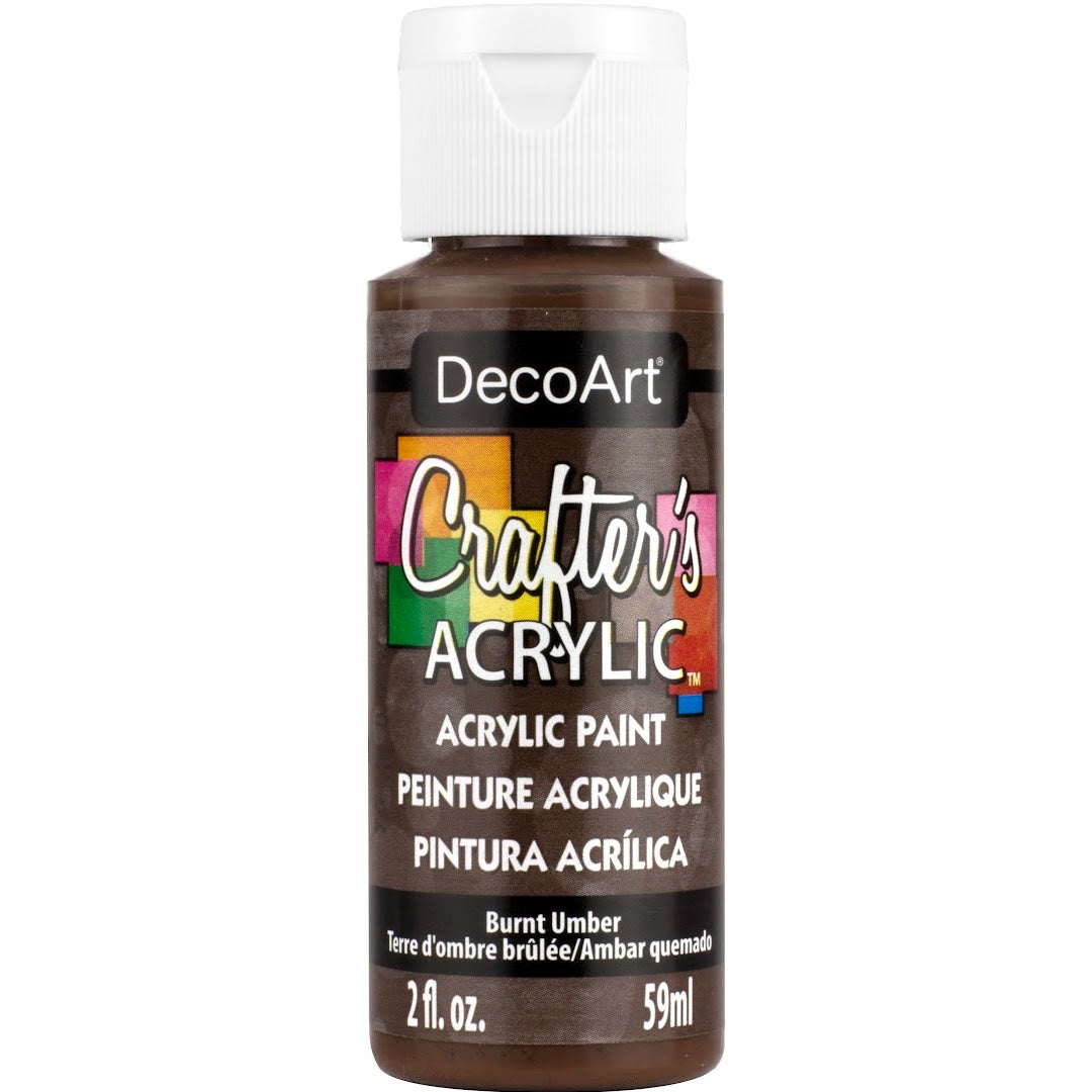 DECO ART CRAFTERS ACRYLIC BURNT UMBER 2OZ