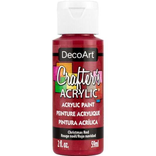 DECO ART CRAFTERS ACRYLIC CHRISTMAS RED 2OZ