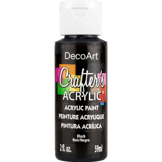 DECO ART CRAFTERS ACRYLIC BLACK 2OZ