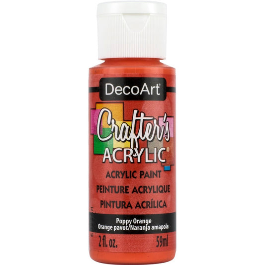 DECO ART CRAFTERS ACRYLIC POPPY ORANGE 2OZ