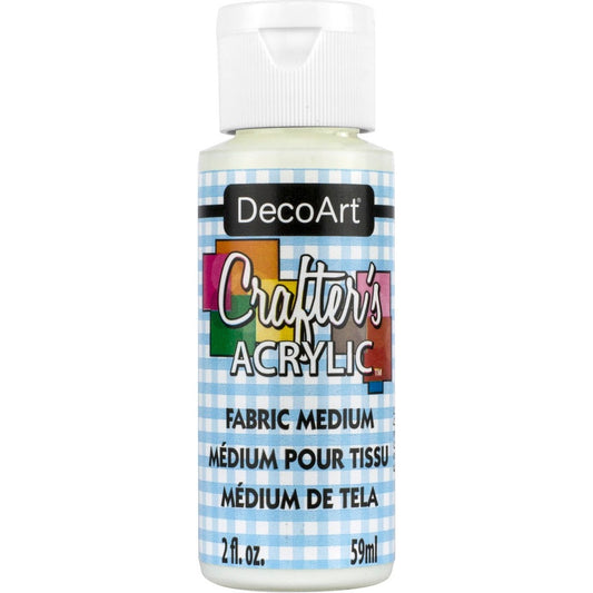 DECO ART CRAFTERS ACRYLIC FABRIC MEDIUM 2OZ
