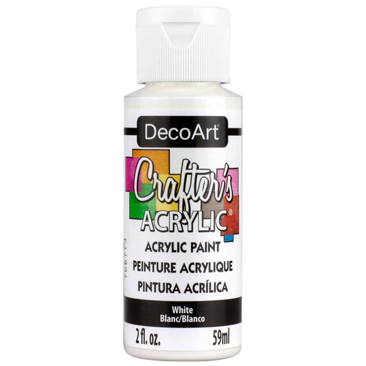 DECO ART CRAFTERS ACRYLIC WHITE 2OZ