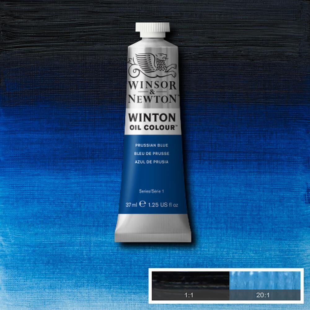 WINSOR & NEWTON WINTON OIL COLOUR 37ML PRUSSIAN BLUE