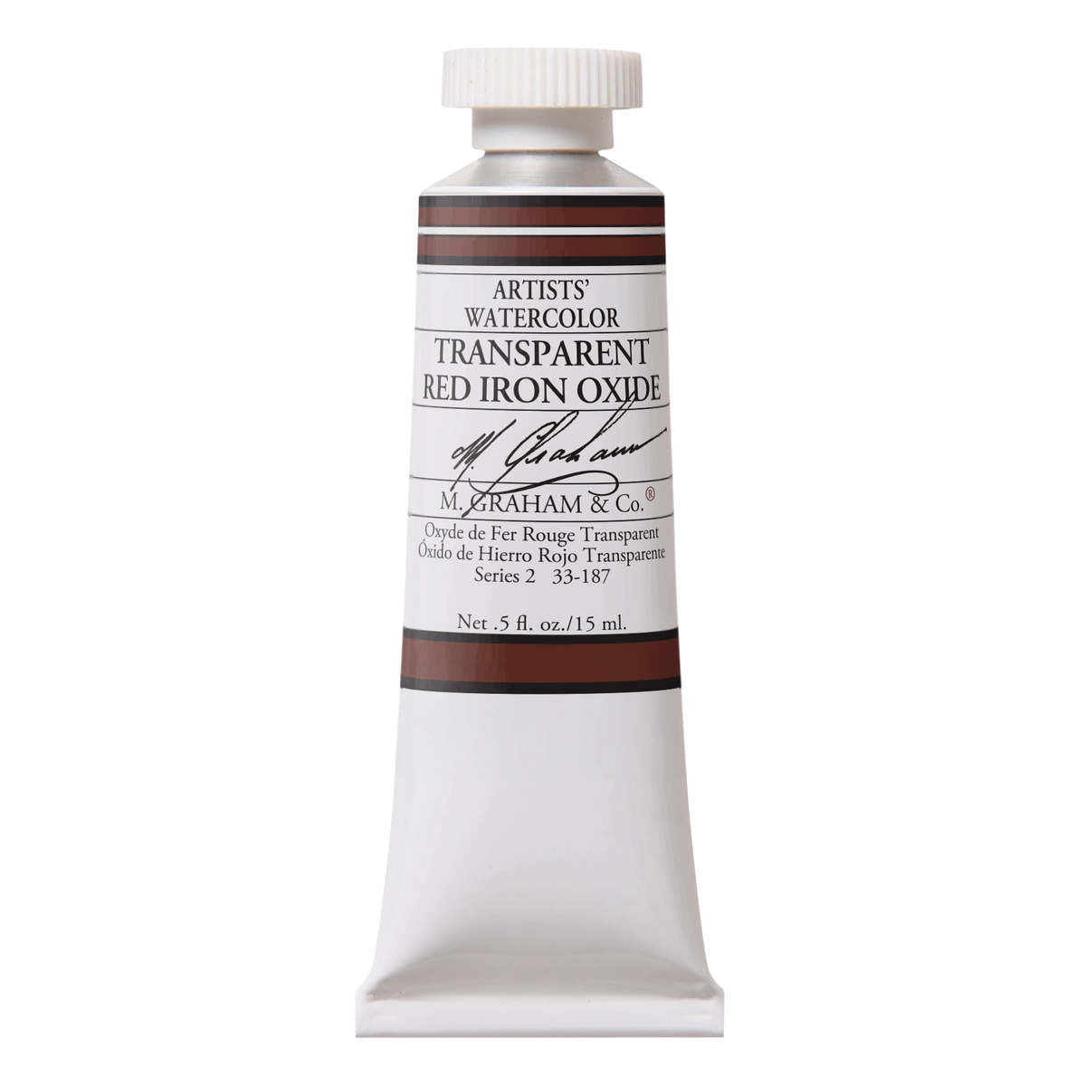 M GRAHAM Transparent Red Iron Oxide .5oz Watercolor