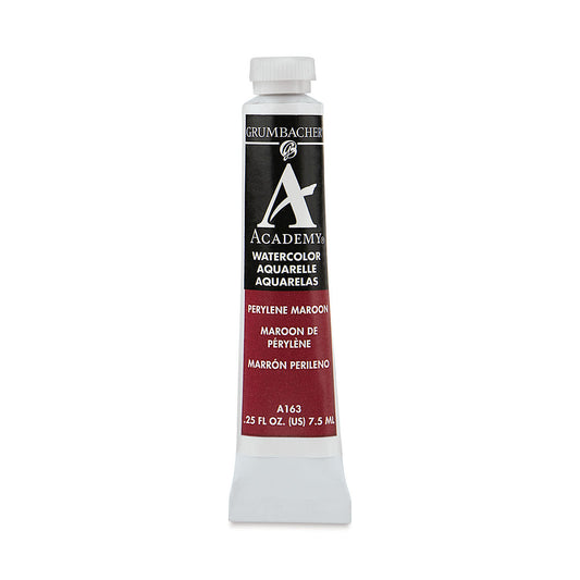 GRUMBACHER ACADEMY WATERCOLOR PERYLENE MAROON 7.5ML