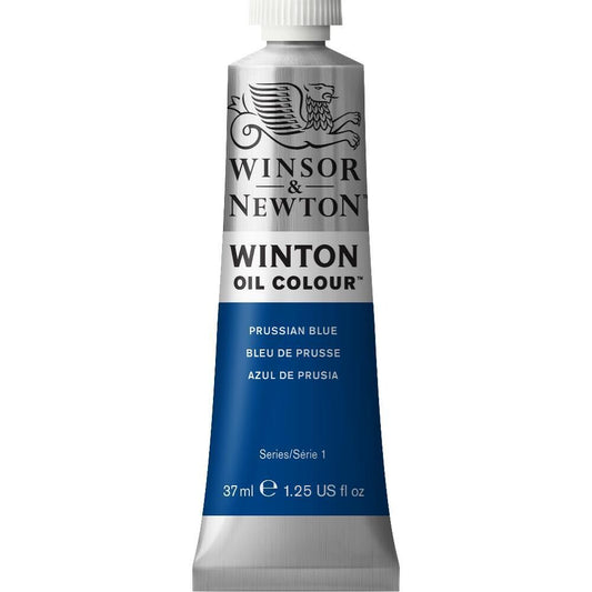 WINSOR & NEWTON WINTON OIL COLOUR 37ML PRUSSIAN BLUE