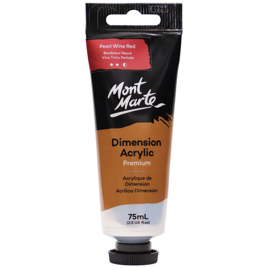 MONT MARTE DIMENSIONS ACRYLICS 75ML  - Pearl Wine Red