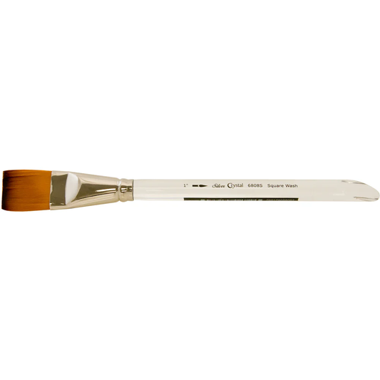 Silver Brush Crystal Series Brushes - 1 in., square wash