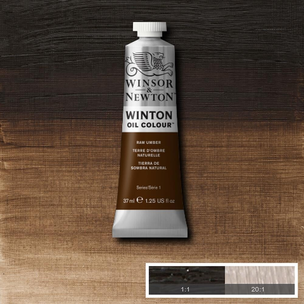 WINSOR & NEWTON WINTON OIL COLOUR 37ML RAW UMBER