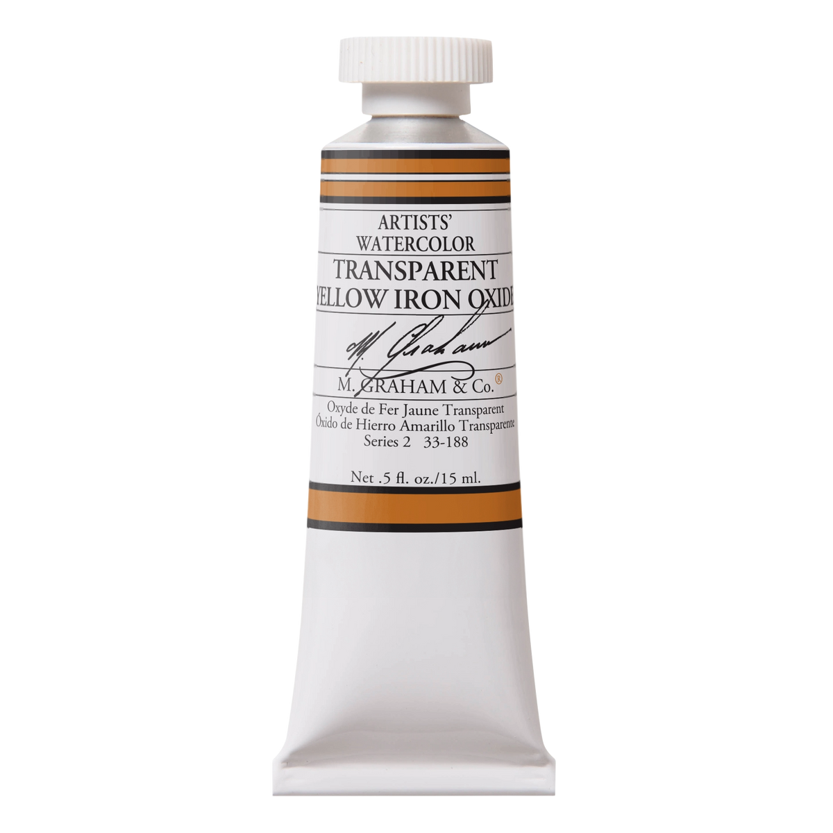 M GRAHAM Transparent Yellow Iron Oxide .5oz Watercolor