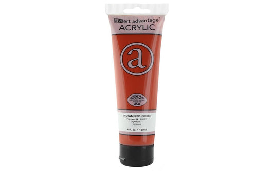 ART ADVANTAGE ACRYLIC PAINT 4oz Red Oxide