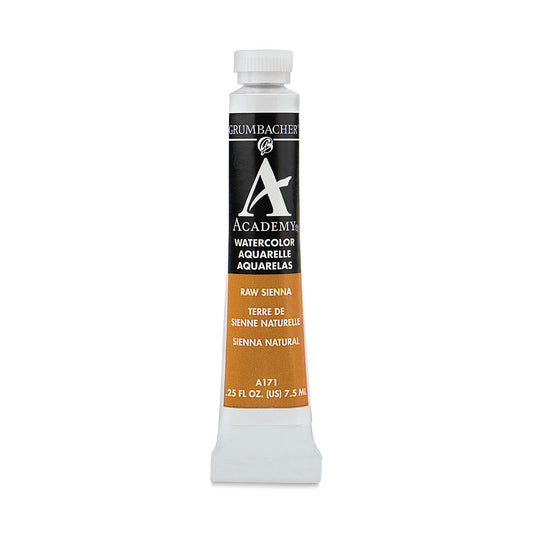 GRUMBACHER ACADEMY WATERCOLOR RAW SIENNA 7.5ML
