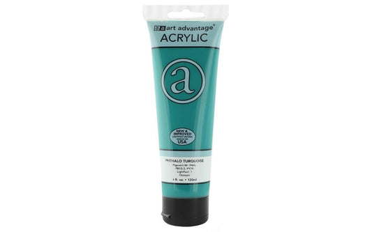 ART ADVANTAGE ACRYLIC PAINT 4oz Phthalo Turquoise