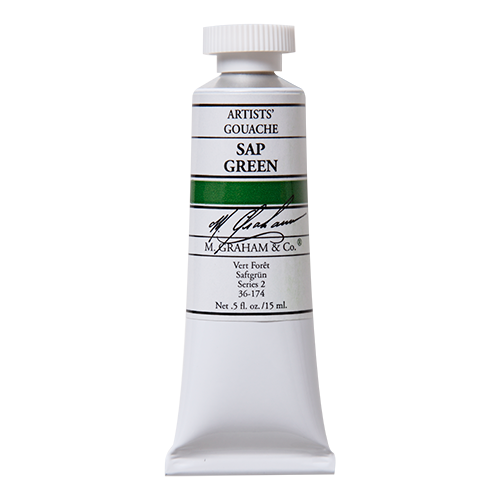 M. Graham 15ML Gouache - SAP GREEN