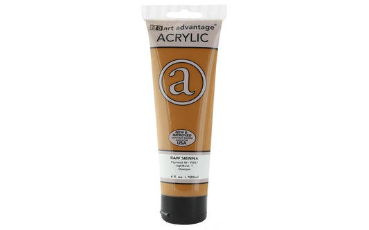 ART ADVANTAGE ACRYLIC PAINT 4oz Raw Sienna
