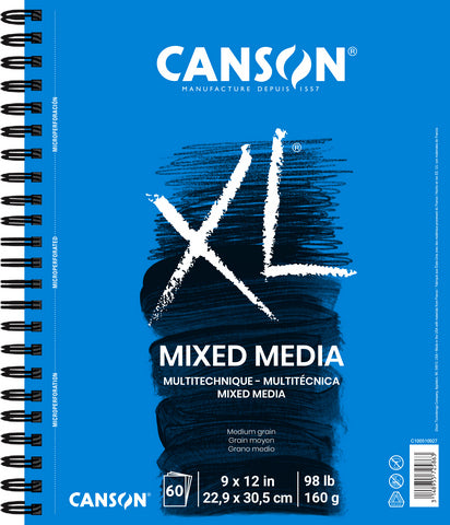 Canson XL Media Pads 9x12" 60 Sheets
