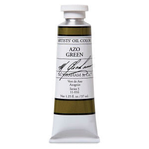 M GRAHAM AZO GREEN 37ML OIL COLOR