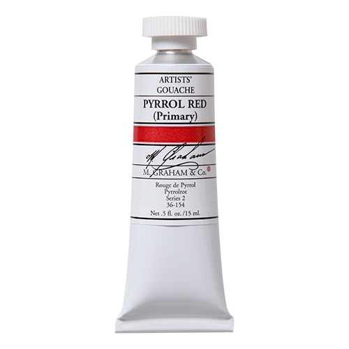 M. Graham 15ML Gouache - PYRROL RED PRIMARY