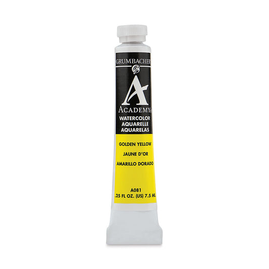 GRUMBACHER ACADEMY WATERCOLOR GOLDEN YELLOW 7.5ML