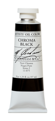 M GRAHAM CHROMA BLACK 37ML OIL COLOR