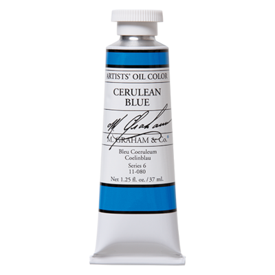 M GRAHAM CERULEAN BLUE 37ML OIL COLOR
