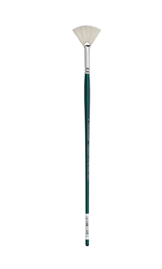 GAINSBOROUGH OIL/ACRY WHITE BRISTLE LONG HANDLE FAN 4