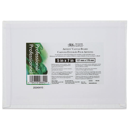 WINSOR & NEWTON ARTIST CANVAS PANELS/BOARDS 5X7