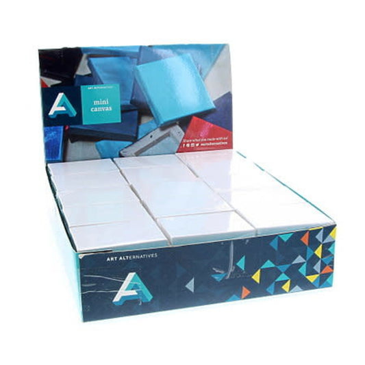 MINI CANVAS, 2X2- White 2PK