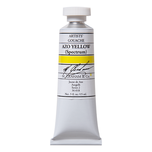 M. Graham 15ML Gouache - AZO YELLOW SPECTRUM