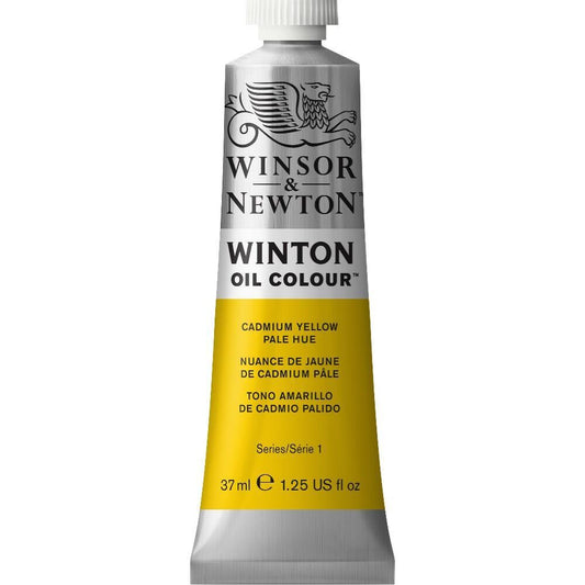 WINSOR & NEWTON WINTON OIL COLOUR 37ML CADMIUM YELLOW PALE HUE