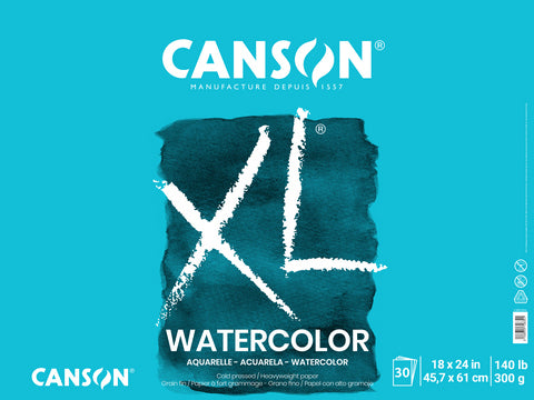 CANSON XL WATERCOLOR 30 SHEET 18X24 PAD