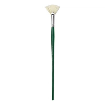 GAINSBOROUGH OIL/ACRY WHITE BRISTLE LONG HANDLE FAN 6