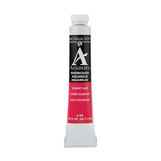 GRUMBACHER ACADEMY WATERCOLOR SCARLET LAKE 7.5ML