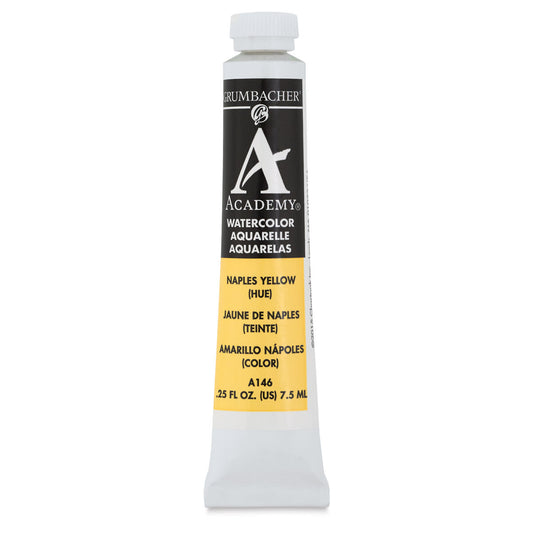 GRUMBACHER ACADEMY WATERCOLOR NAPLES YELLOW 7.5ML