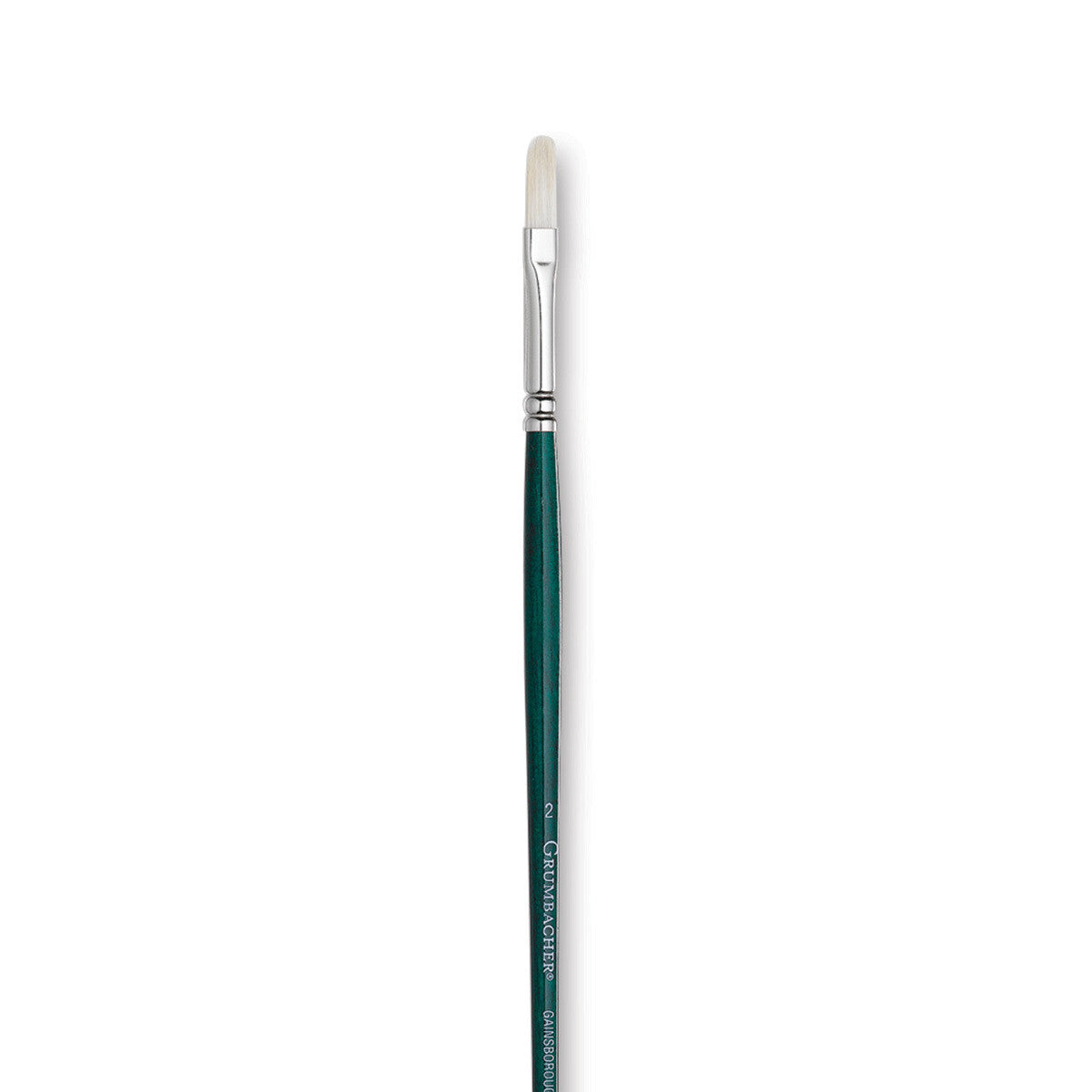 GAINSBOROUGH OIL/ACRY WHITE BRISTLE LONG HANDLE FLAT 2
