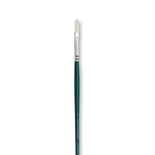 GAINSBOROUGH OIL/ACRY WHITE BRISTLE LONG HANDLE FLAT 2