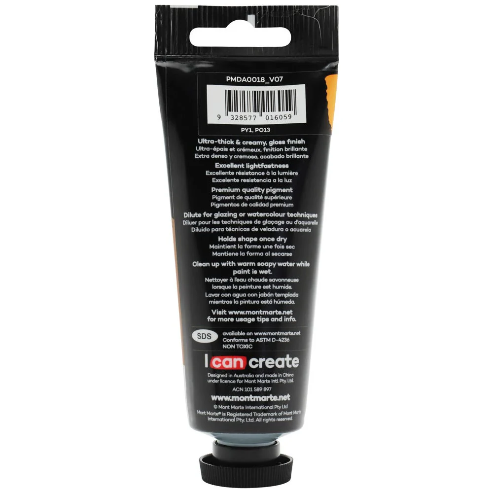 MONT MARTE DIMENSIONS ACRYLICS 75ML  - Yellow Deep