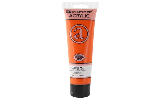 ART ADVANTAGE ACRYLIC PAINT 4oz Cadmium Orange Hue