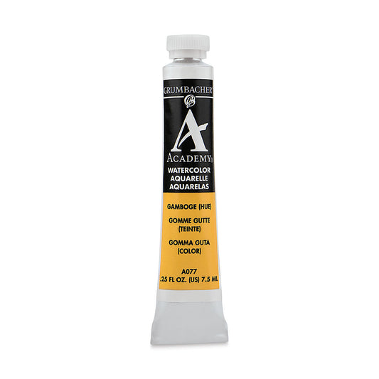 GRUMBACHER ACADEMY WATERCOLOR GAMBOGE 7.5ML
