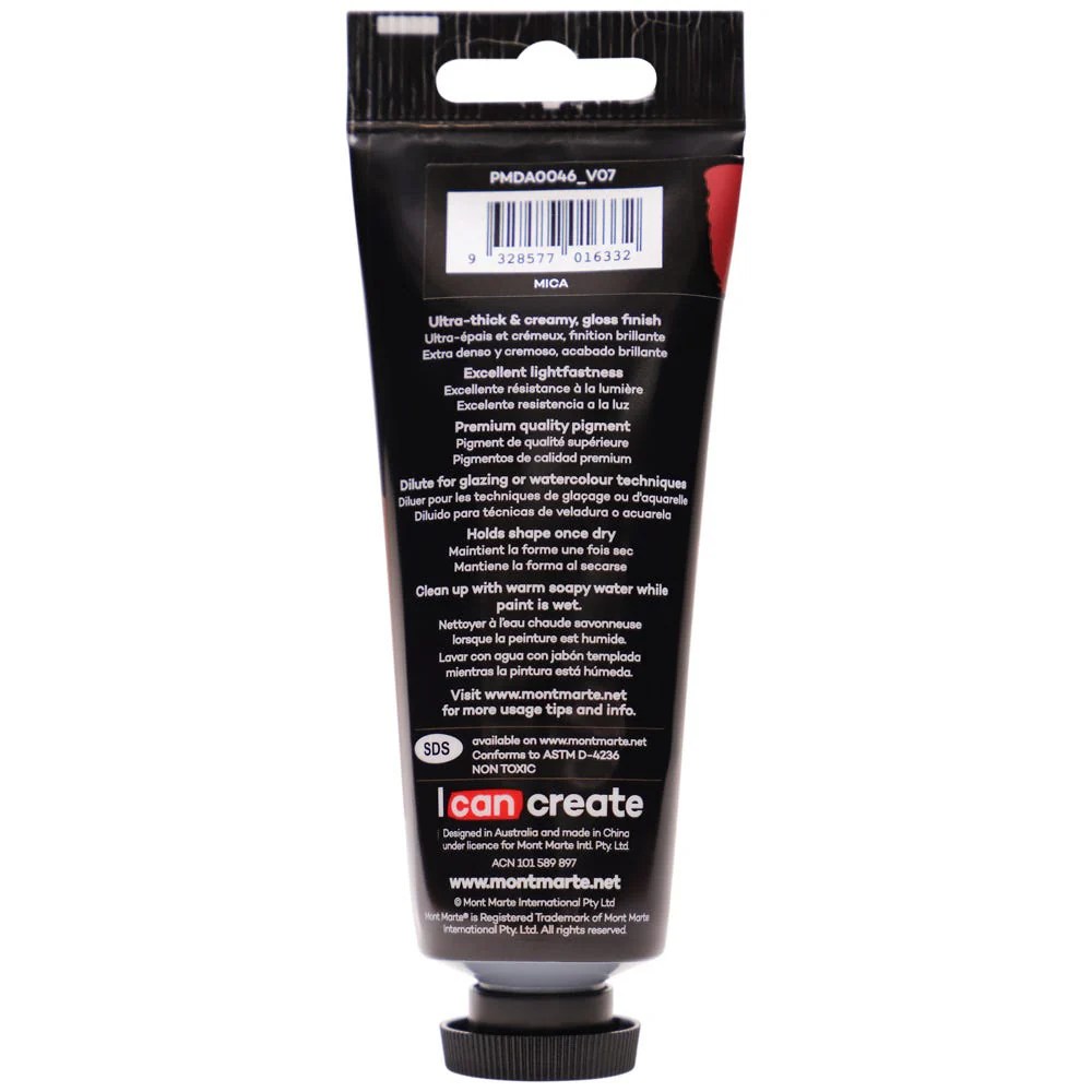 MONT MARTE DIMENSIONS ACRYLICS 75ML  - Pearl Wine Red
