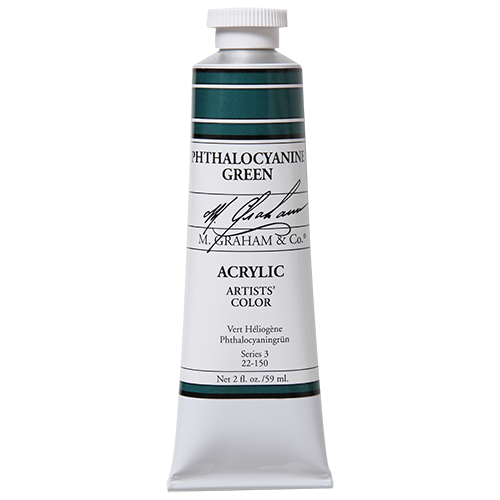 M GRAHAM PHTHALOCYANINE GREEN 60ML TUBE ACRYLIC