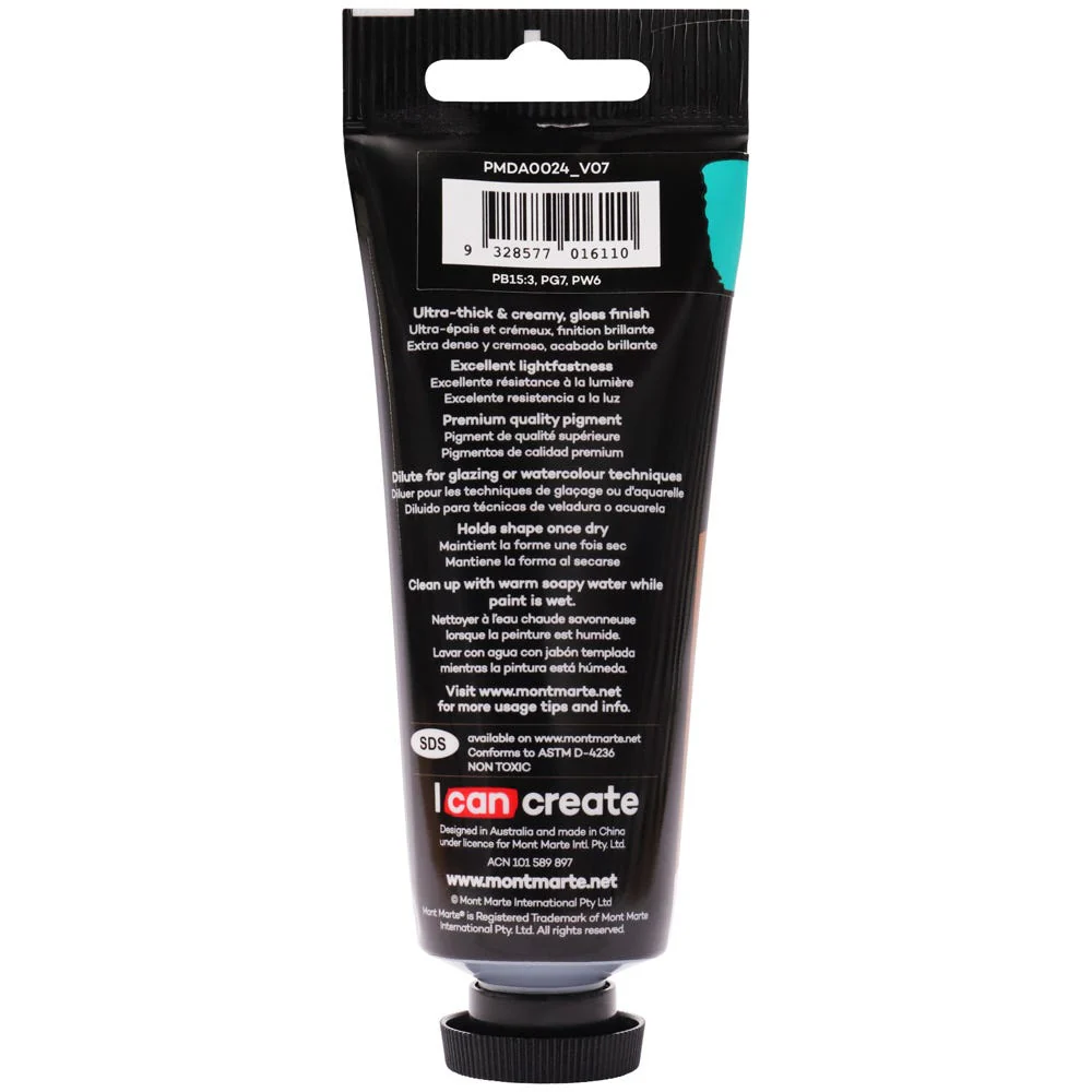 MONT MARTE DIMENSIONS ACRYLICS 75ML  - Turquoise