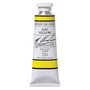 M GRAHAM AZO YELLOW 37ML OIL COLOR