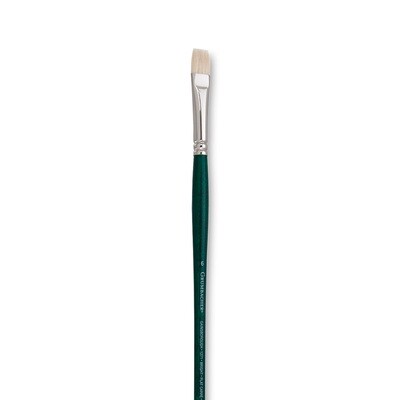 GAINSBOROUGH OIL/ACRY WHITE BRISTLE LONG HANDLE BRIGHT 6