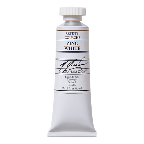 M. Graham 15ML Gouache - ZINC WHITE