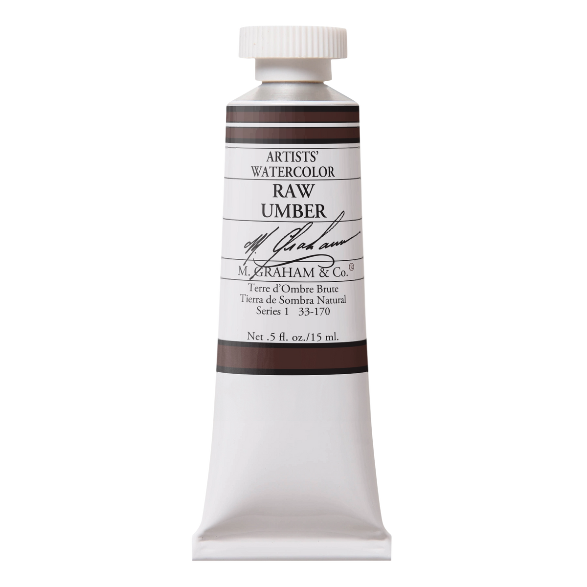 M GRAHAM Raw Umber .5oz Watercolor