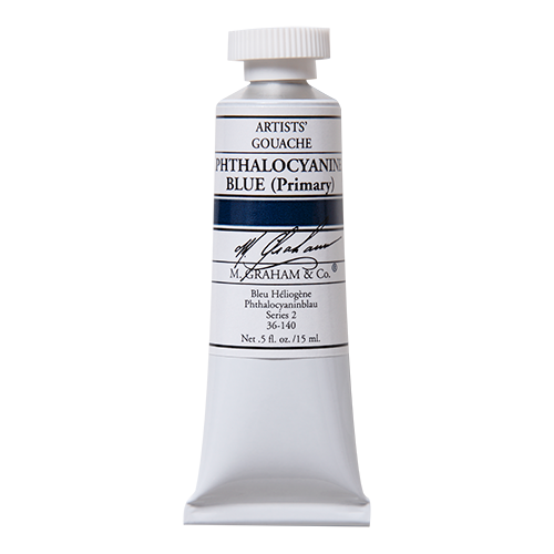 M. Graham 15ML Gouache - PHTHALOCYANINE BLUE PRIMA