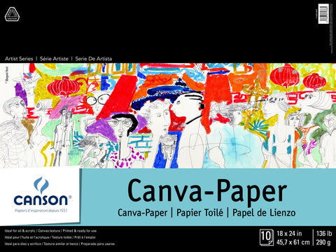 CANSON ARTIST SERIES CANVA-PAPER PADS 18 X 24
