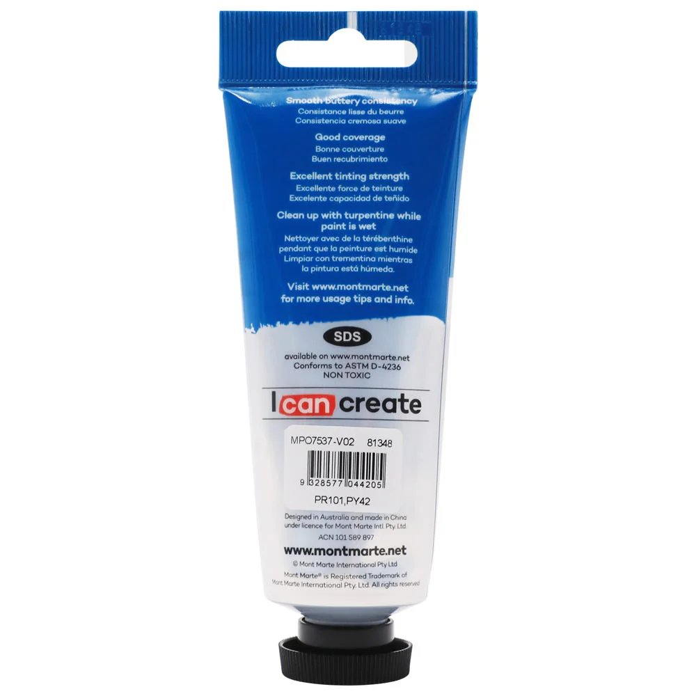 MONT MARTE Oil Paint 75ml - Burnt Sienna